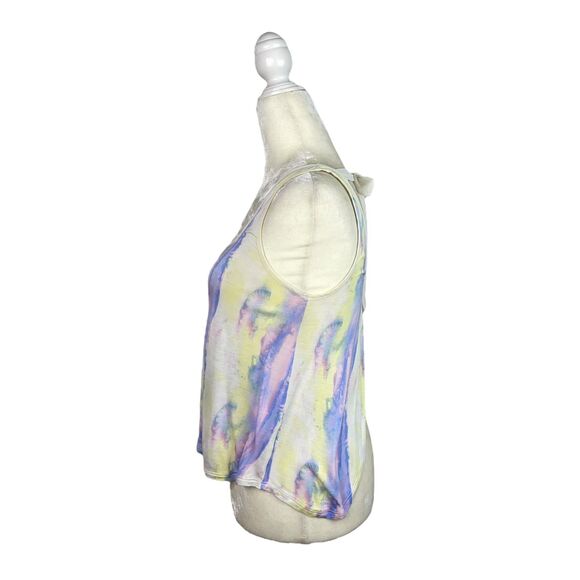 Urban Outfitters Kimchi Blue Y2K Tie Dye Tulip Split Tie-Back Top - Picture 3 of 9